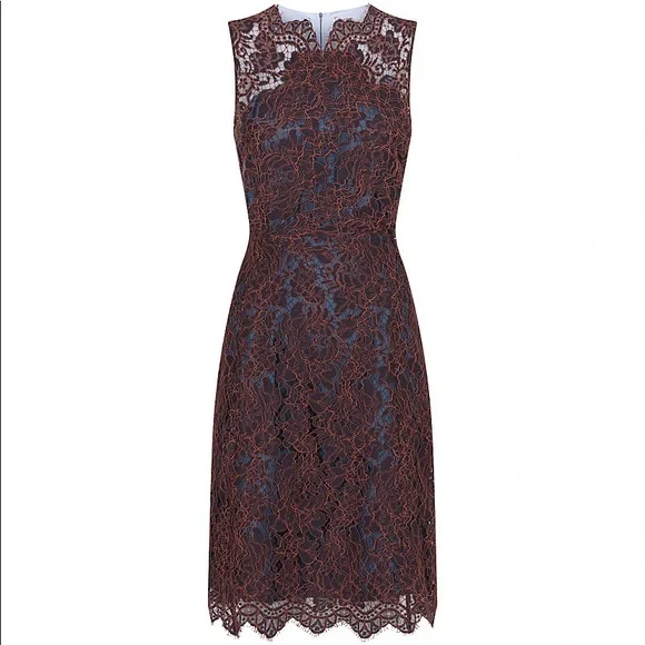 knee length dresses for ladies CurveWow Lace Plunge Maxi Dress Red – Curvewow main image 1